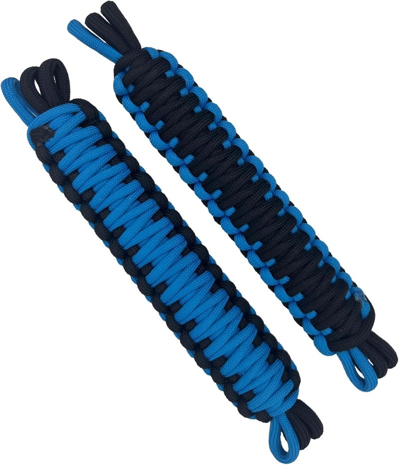 KIXILO Door Limiting Straps for 1987-2023 Wrangler CJ YJ TJ JK JL & Gladiator JT Truck Retractable High Toughness Swing Limiter Replacement Parts 2 Pack (Blue) - Image 1